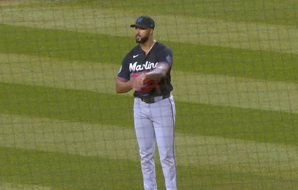 Sandy Alcantara Records First Career Save